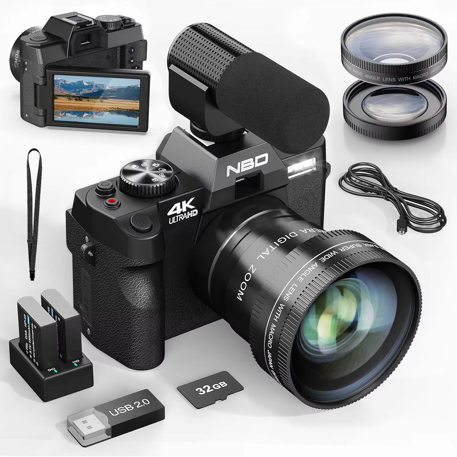 Korean Lifestyle App - NBD S100F 48MP&4K Digital Camera with
