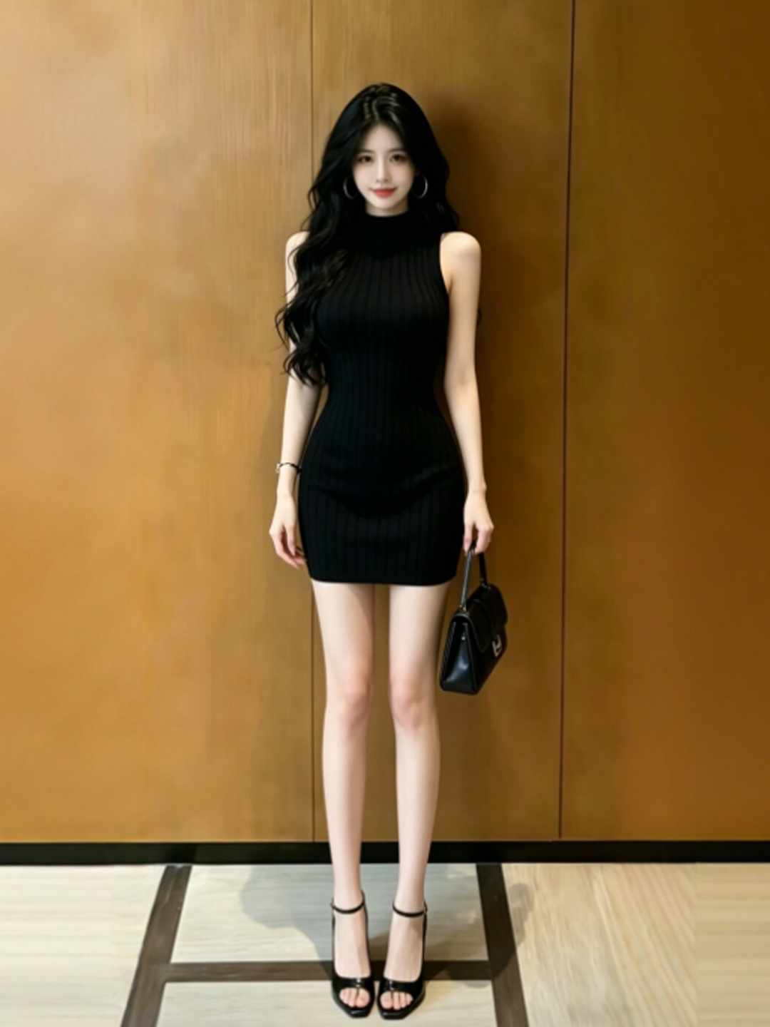 Korean Girl Lifestyle - Korean Style High Waist Short Knitted
