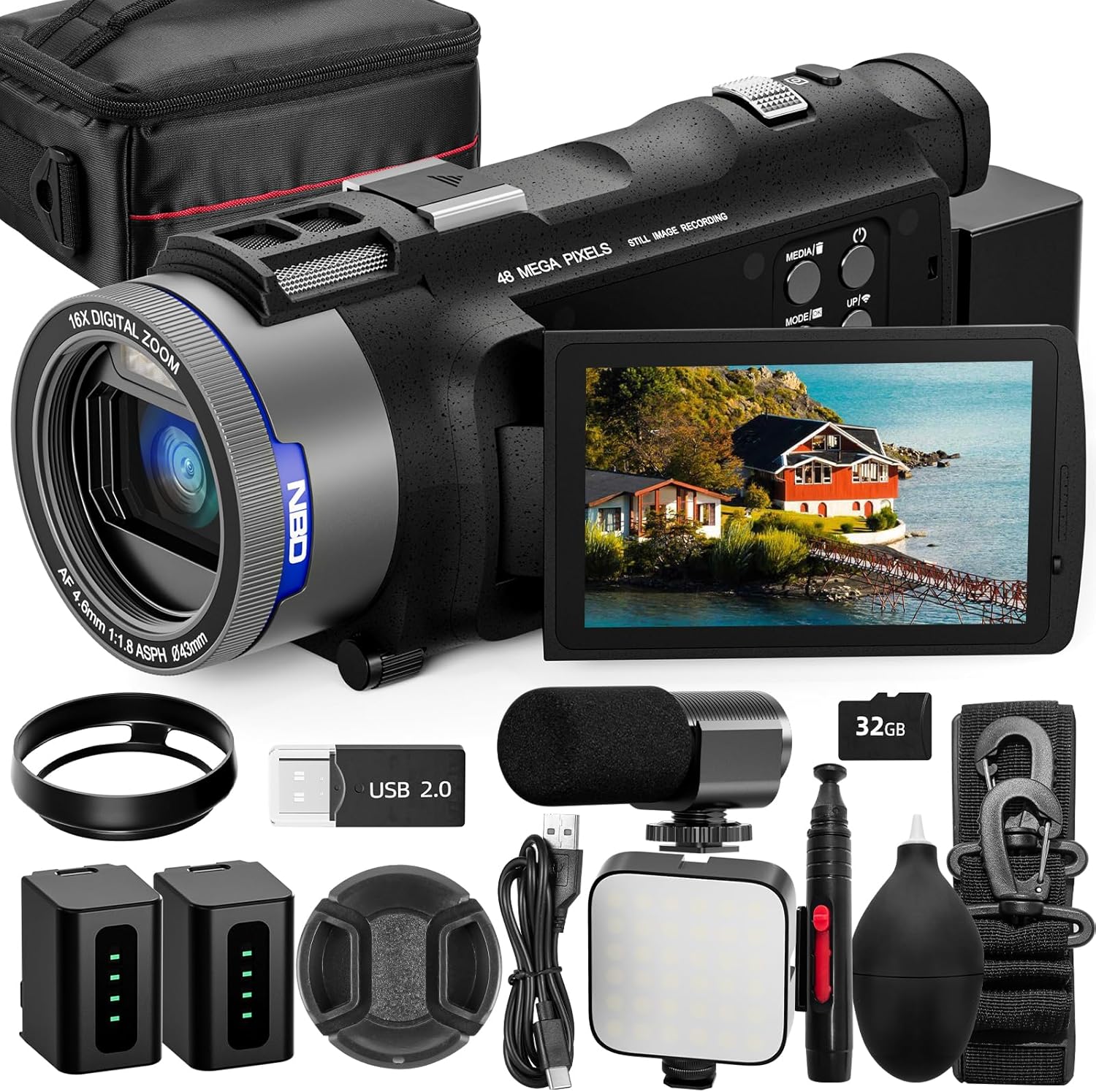 Korean Lifestyle App - NBD 4K Camcorder Video Camera with