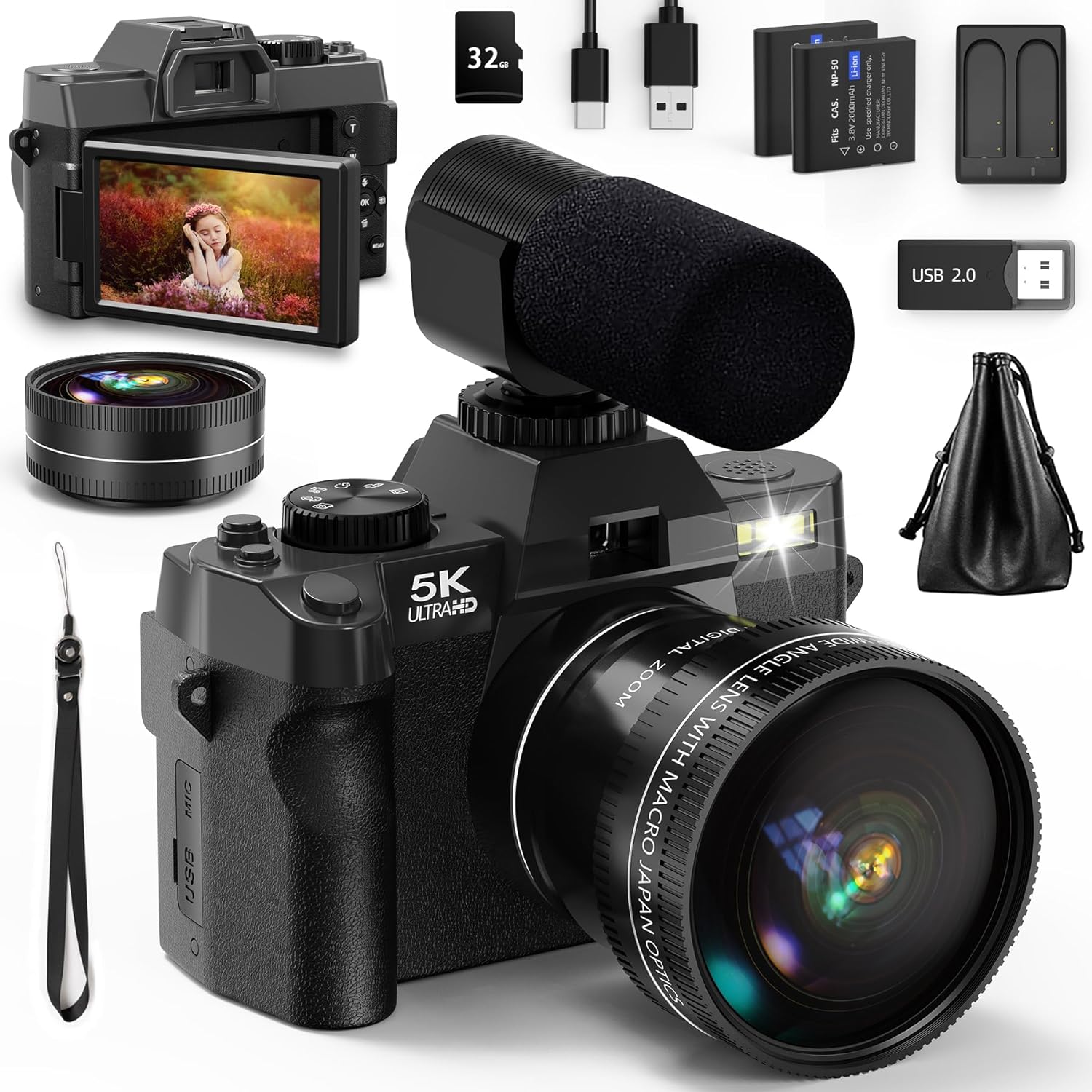 NBD 5K&48MP Digital Camera wit - Korean Lifestyle App avaliação e preço