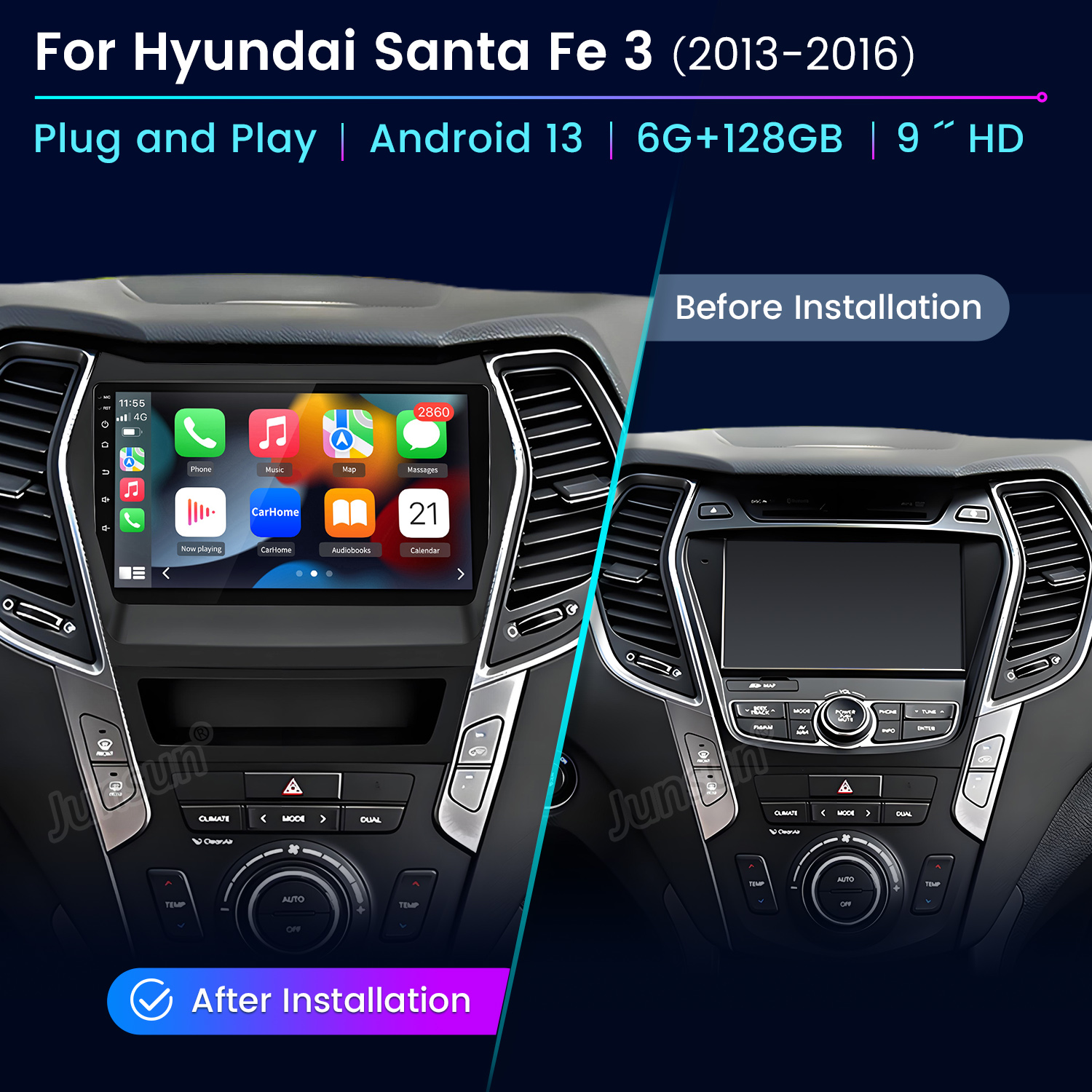 Junsun AI Voice Car Stereo Rad - Korean Lifestyle Products avaliação e preço