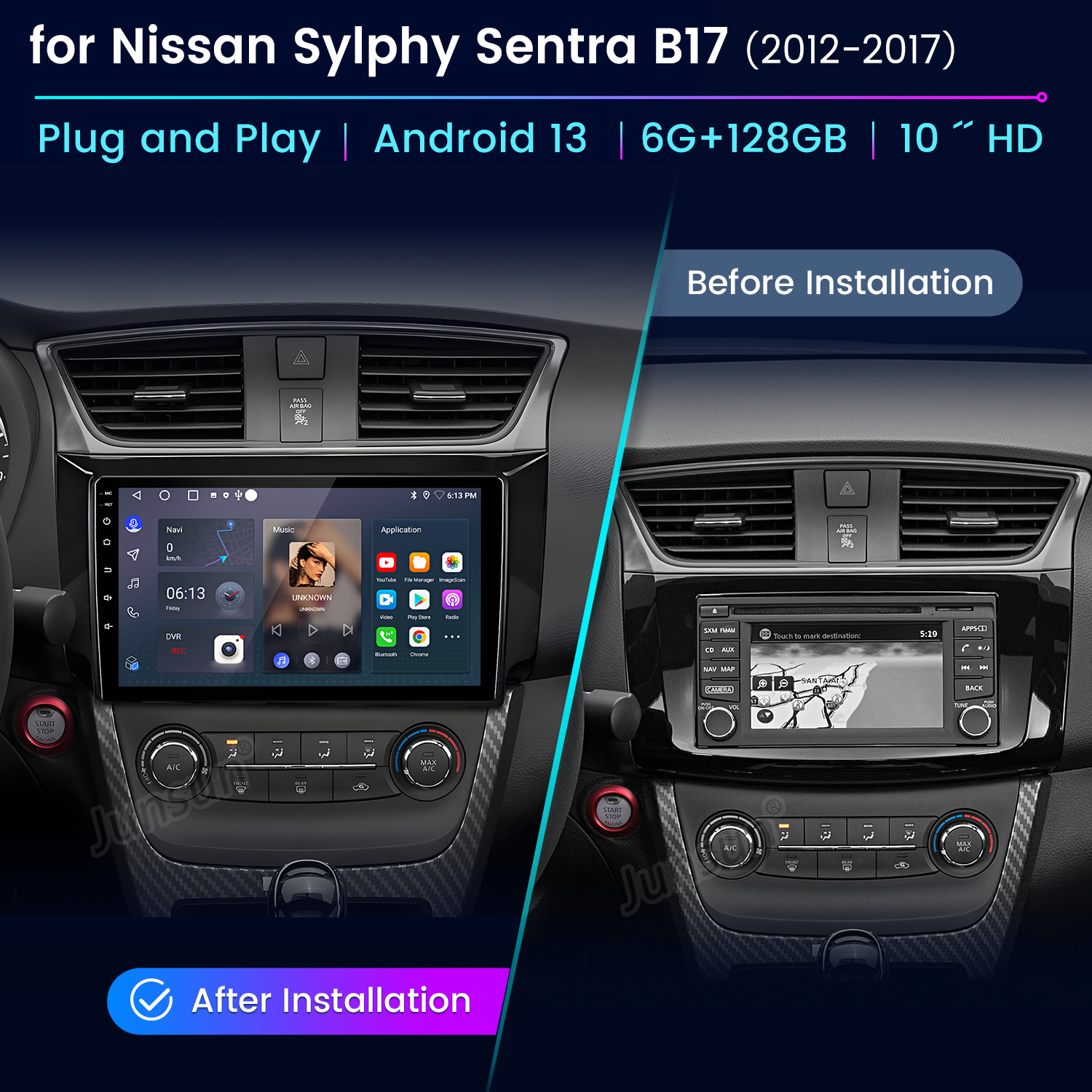 Junsun AI Voice Car Stereo Rad - Korean Lifestyle Products avaliação e preço