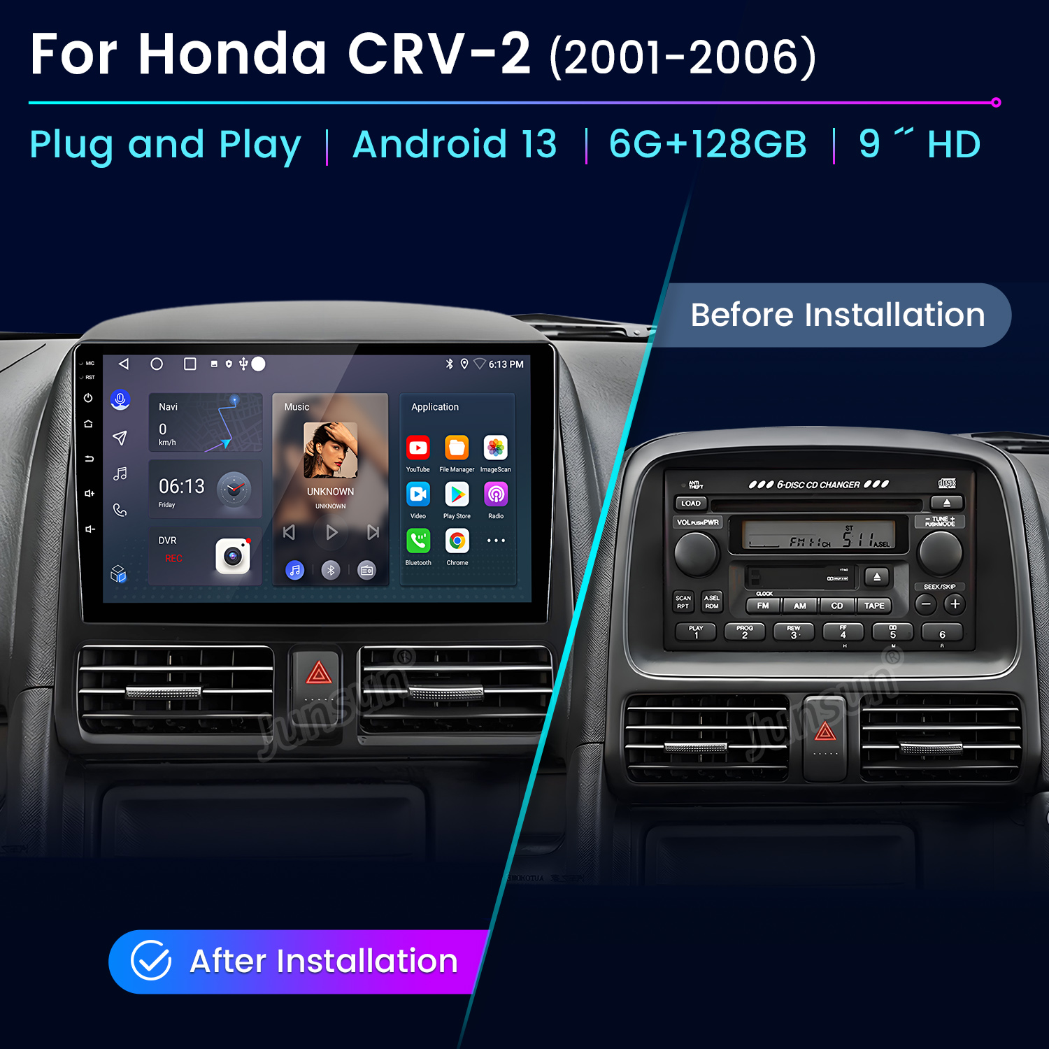 Junsun AI Voice Car Stereo Rad - Korean Lifestyle Products avaliação e preço