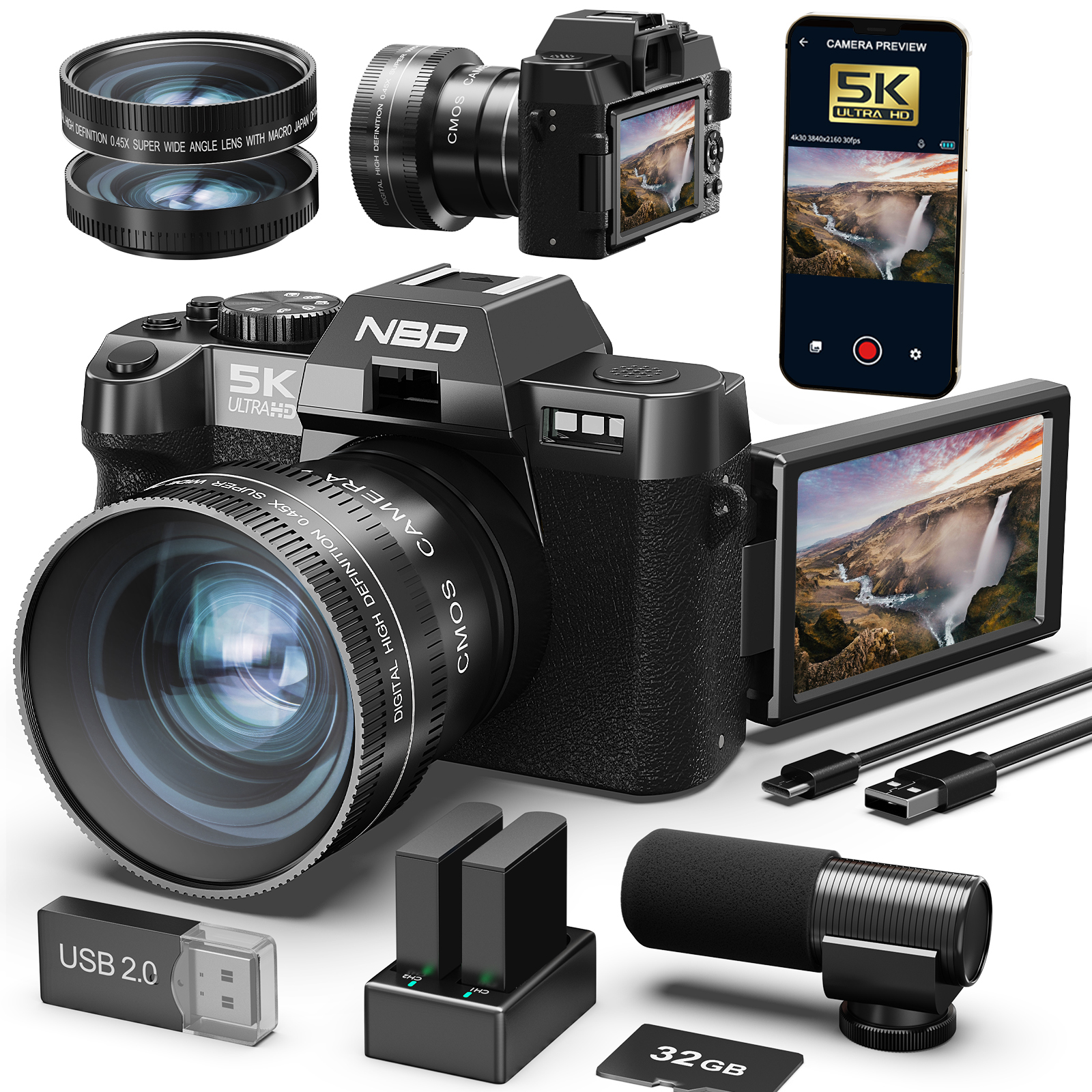 NBD 48MP&4K Digital Cameras fo - Korean Lifestyle App avaliação e preço