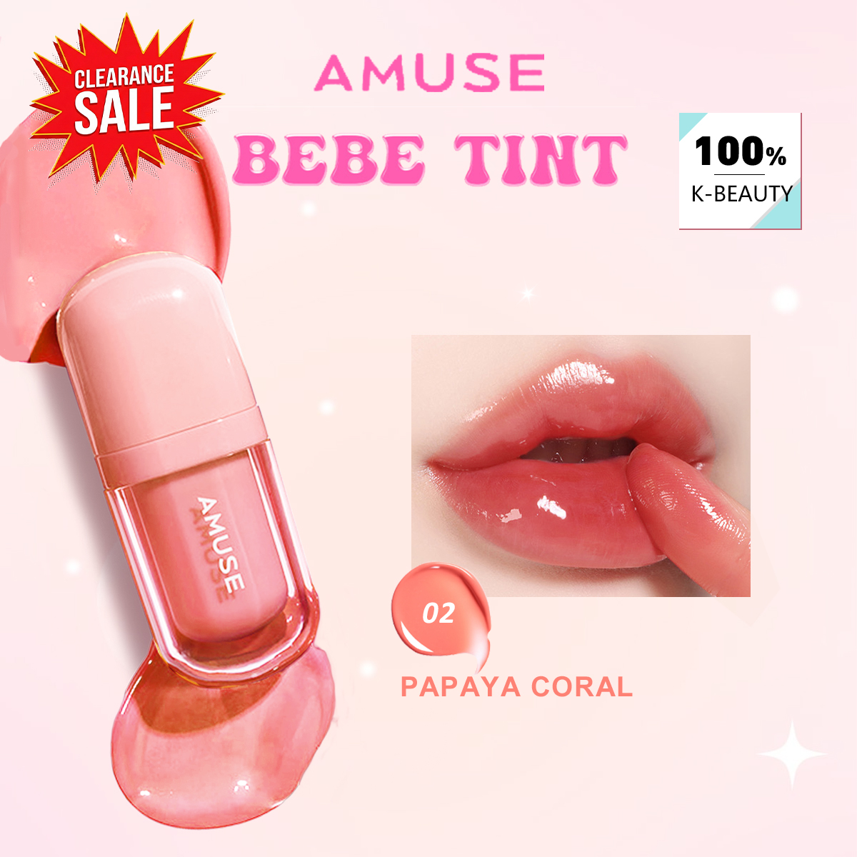 [ClearanceSale] AMUSE BEBE TIN - Lip Tint Korean avaliação e preço