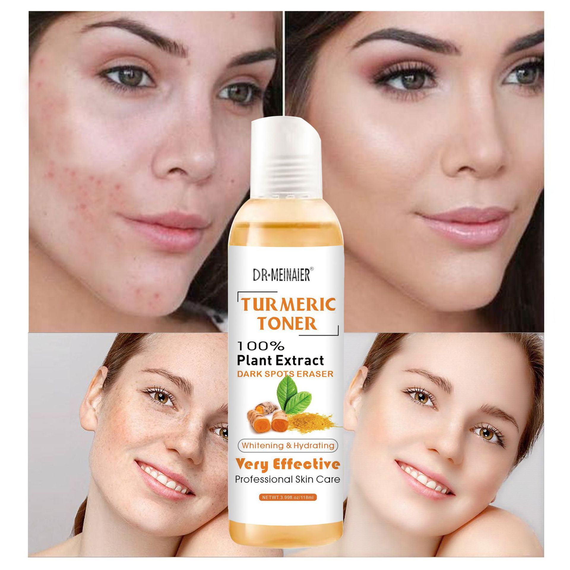 3pcs Turmeric Face Serum White - Essence Serum Toner avaliação e preço