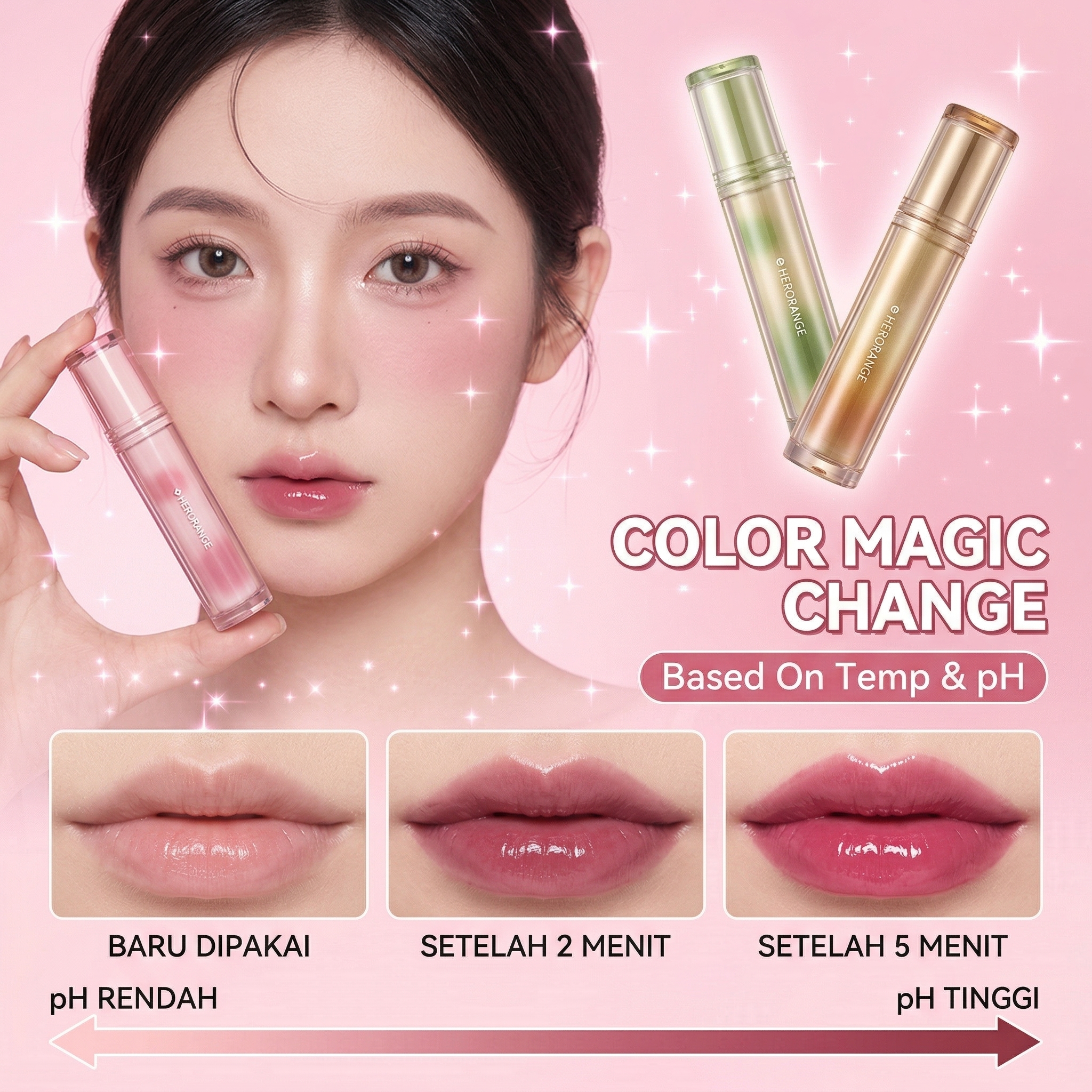 Herorange Iced Tea Gloss Lip G - Lip Tint Korean avaliação e preço