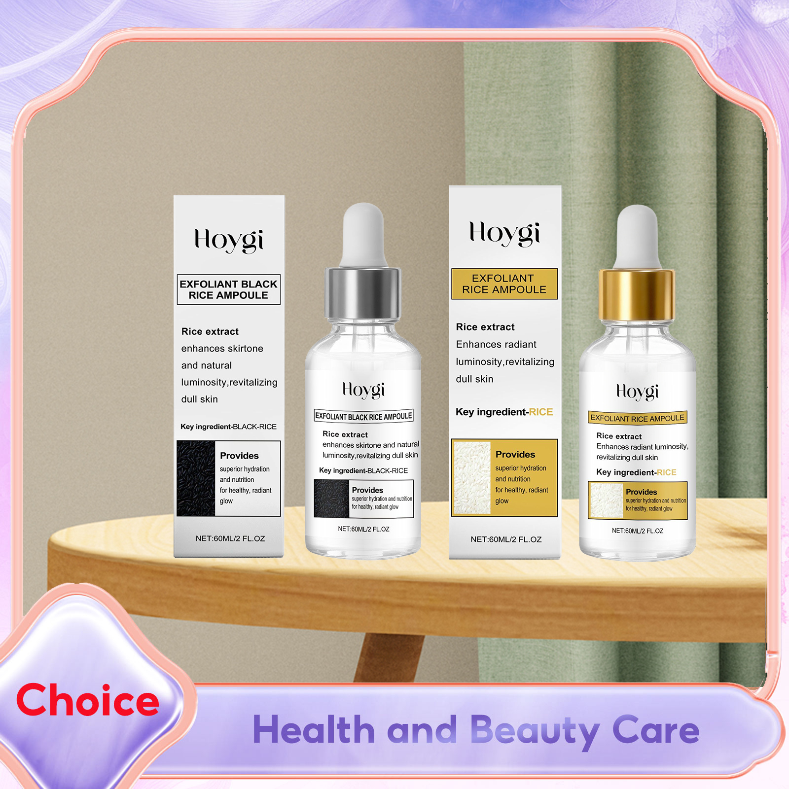 Glow Rice Ampoule White Black  - Essence Serum Toner avaliação e preço