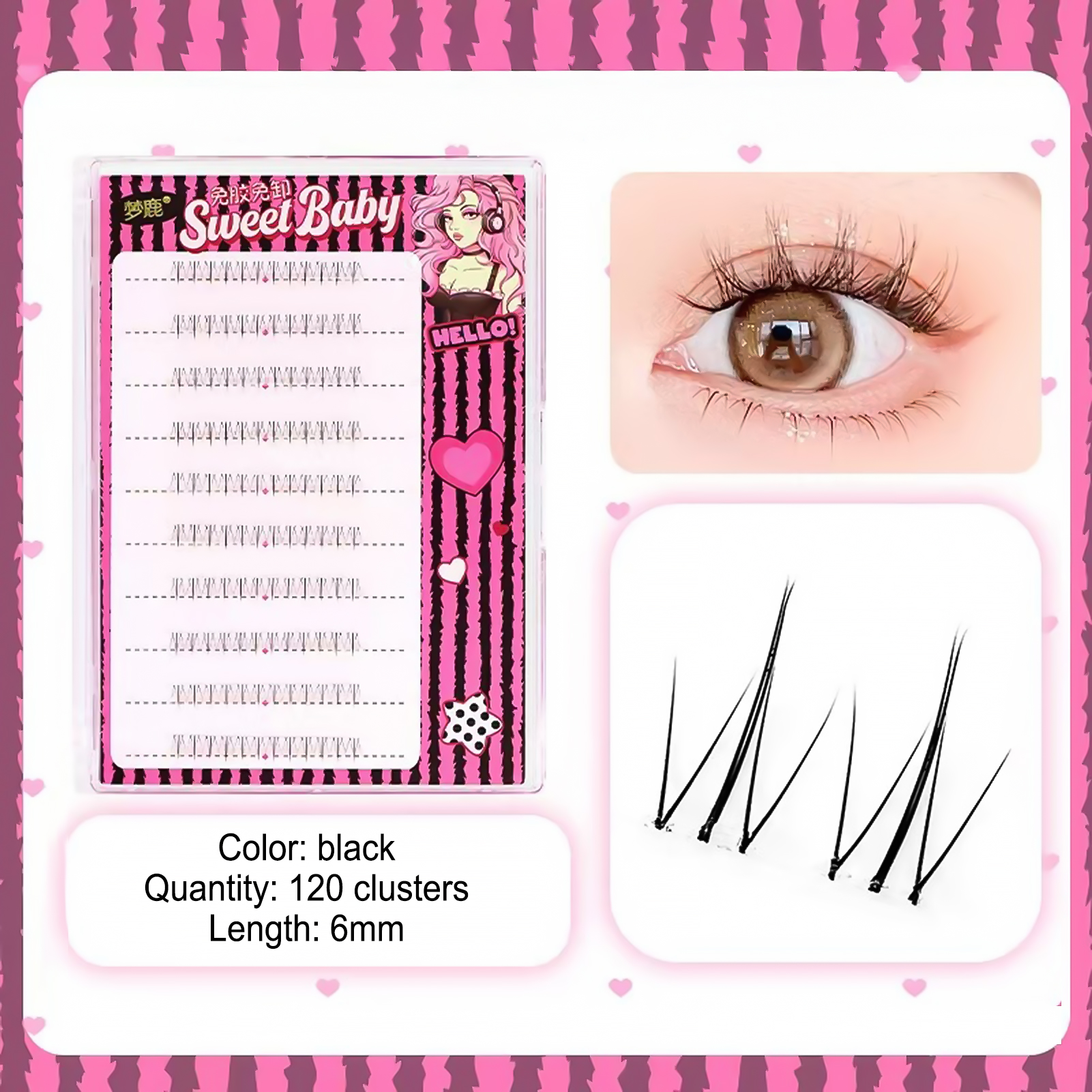 Women DIY Curling Eyelash Clus - Korean Lifestyle Products avaliação e preço