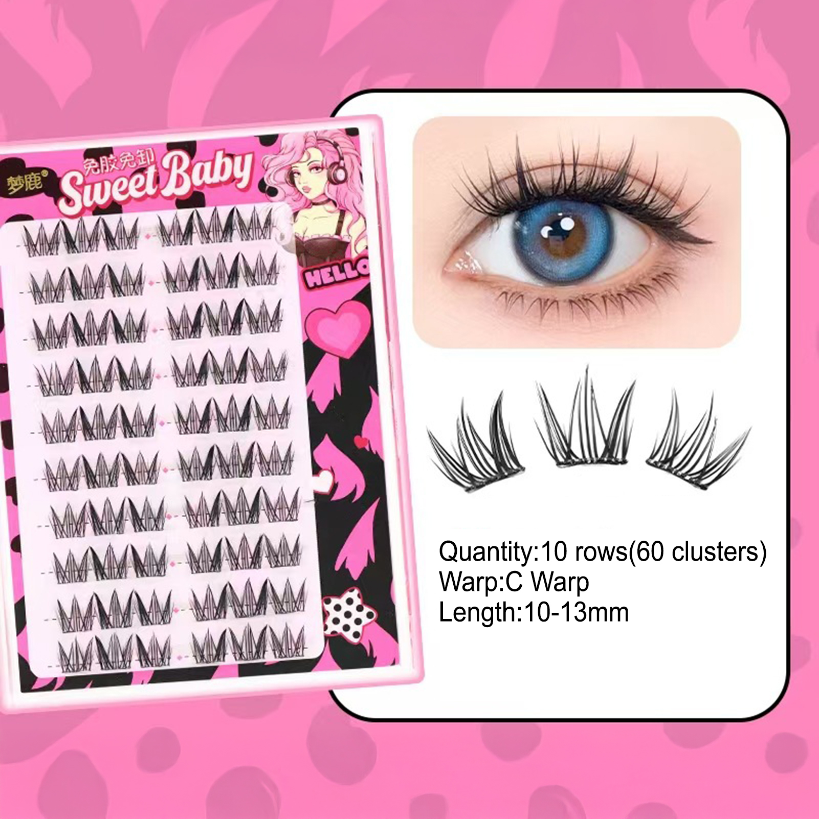 Women DIY Curling Eyelash Clus - Korean Lifestyle Products avaliação e preço