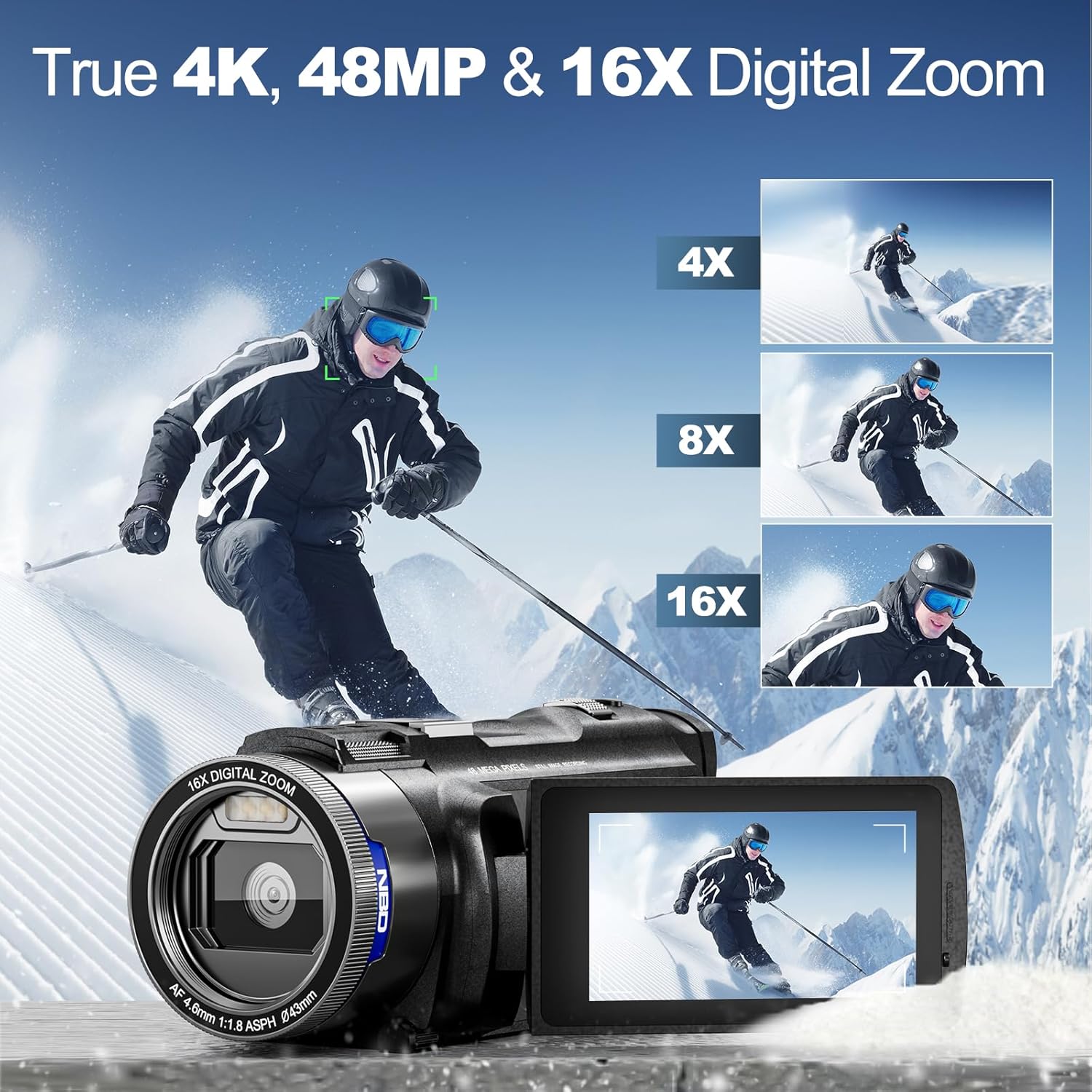 NBD 4K HD&48MP Camcorder Video - Korean Lifestyle & Kids Boutique avaliação e preço