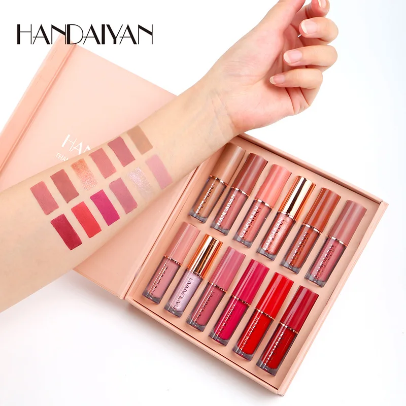 12pcs Moisturizing Liquid Lips - Lip Tint Korean avaliação e preço