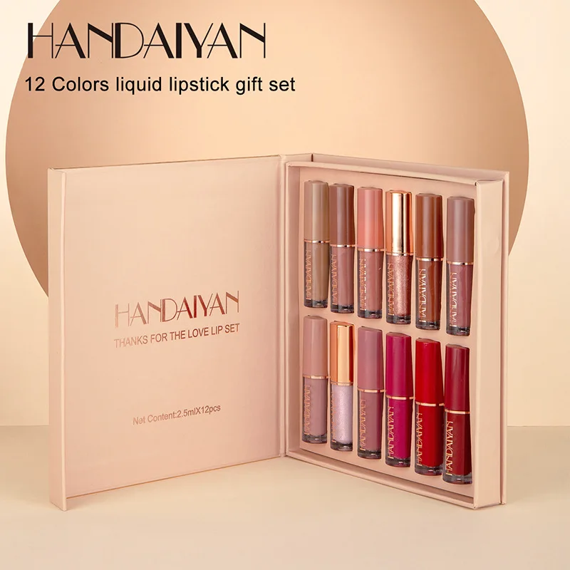 12pcs Moisturizing Liquid Lips - Lip Tint Korean avaliação e preço