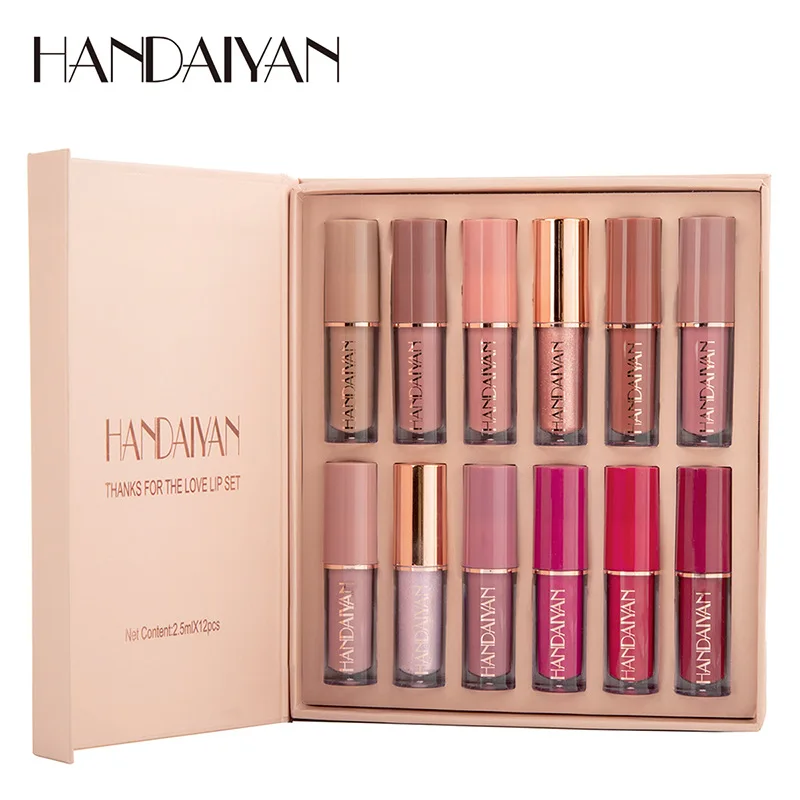 12pcs Moisturizing Liquid Lips - Lip Tint Korean avaliação e preço